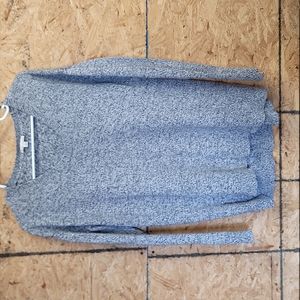 Gap Maternity Size Medium Women's Pullover Sweater Hi Lo Hem 100% Cotton Blk/Wht